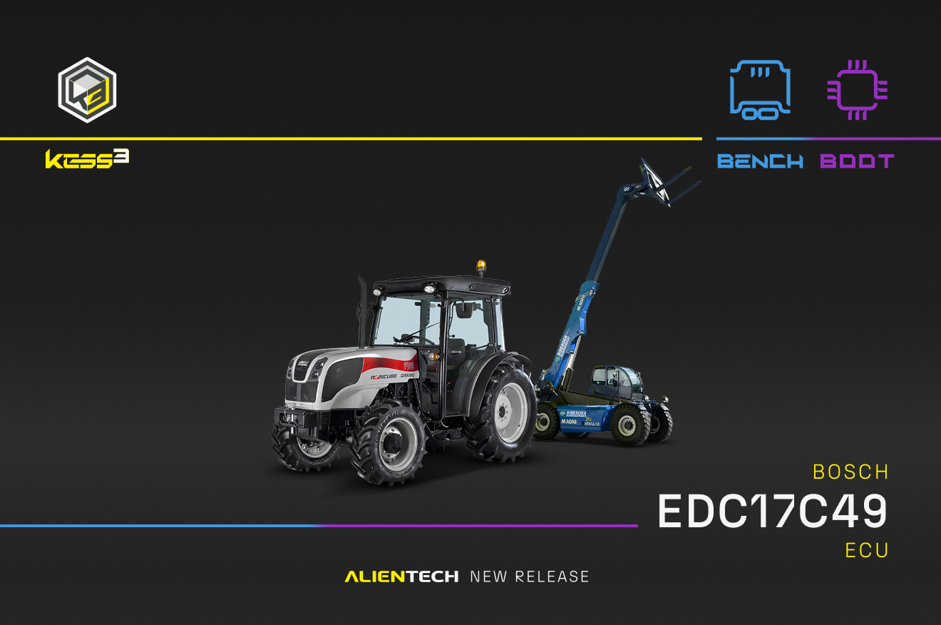 Neue BENCH- und BOOT-Protokolle für Bosch EDC17C49-Steuergeräte – Off-Highway-Maschinen und Lkw.
